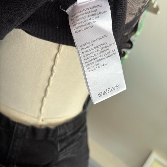 BDG Black and Gray Tie-Dye Bodysuit - Picture 6 of 7